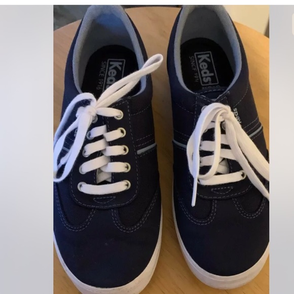 Keds Navy Blue Canvas Sneakers Size 6